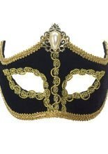 Venezianische Augenmaske mit Stein schwa