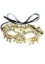 Venezianische Ornament Augenmaske gold