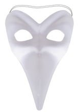 Venezianische Schnabelmaske Weiß