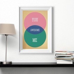 Venn-Diagramm Personalisiertes Poster