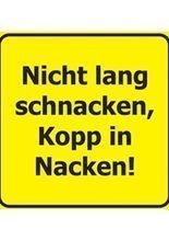 Verbotene Bierdeckel Kopp in Nacken