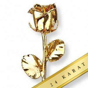 Vergoldete Rose (24 Karat)