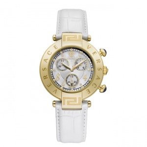 Versace Damenuhr Reve, weiß, mit Brillia