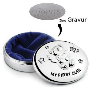 Versilberte Dose *My First Curl*