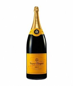 Veuve Clicquot Brut Nebukadnezar in Holz