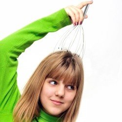 Vibrierendes Kopfmassage Gerät