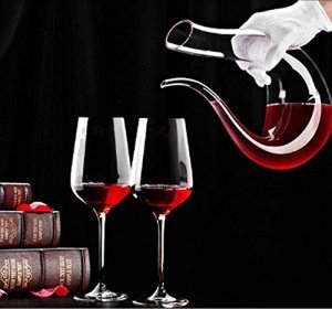 VictoryCN U-Form-1300ML Klassische Overflow-beständig Red Wine Decan Rotwein Decanterter