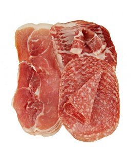 Villani Antipasto mit Rohschinken, Salam