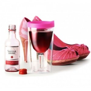 Vino2go Wein Trinkbecher Pink