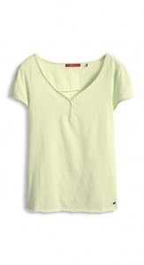 Vintage Henley-Shirt aus Baumwolle