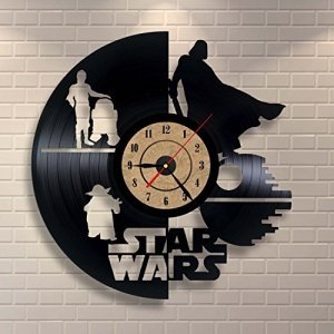 Vinyl Record Clock Star Wars