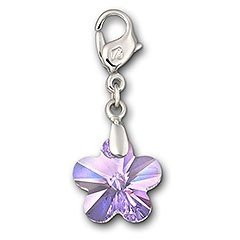 Violet Flower Charm