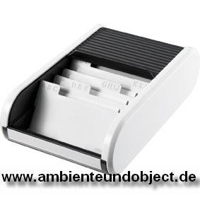 Visitenkartenbox schwarz/weiß H 62180 91