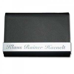 Visitenkartenetui Bügelverschluß mit Gra