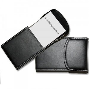 Visitenkartenetui Ziernaht mit Gravur