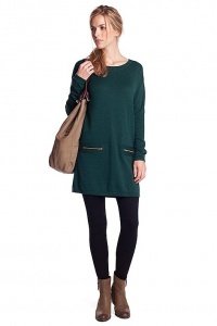 Viskose-Mix Strickkleid