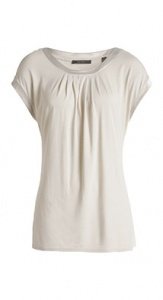 Viskose Shirt mit Satinakzenten