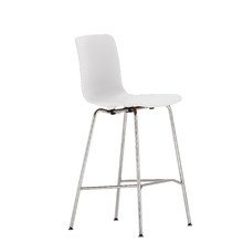 Vitra - Hal Barhocker, medium, weiß / ch