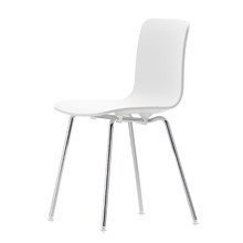 Vitra - Hal Tube Stuhl, weiß / chrom