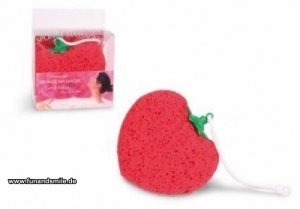 vibrierender Badeschwamm in Herzform