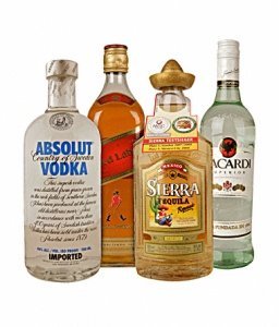 Vodka, Whiskey, Tequila & Rum Set (1Set)