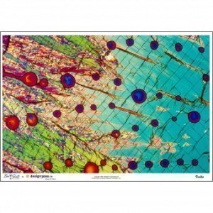 Vodka unter dem Mikroskop Metallic Print