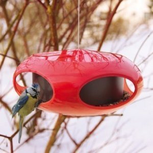 Vogelfutterhaus Pi:p himbeer/violett