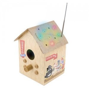 Vogelhaus LED Disco Radio und Lautsprecher