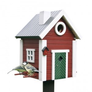 Vogelhaus Schwedenkate rot