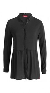 Vokuhila-Bluse aus Viskose