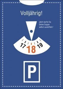 Parkuhr 18. Geburtstag