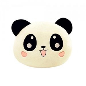Vovotrade®Nette Plüsch Puppe Spielzeug Stofftier Panda Kissen Qualität Bolster Geschenk 25cm (Wei