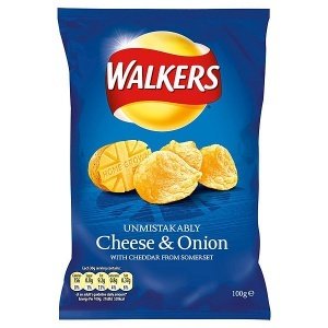 WALKERS Chips Cheese & Onion, 48er-Pack