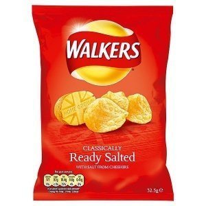 WALKERS Chips Ready Salted, 48er-Pack