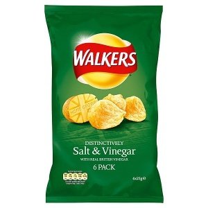 WALKERS Salt & Vinegar Crisps, 6er-Pack