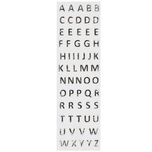 Wachsbuchstaben-Set Alphabet, silber