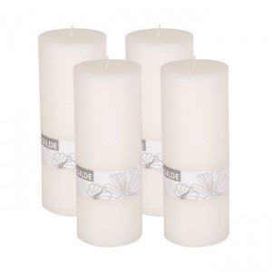 Wachskerzen, 4er-Set H 20 cm