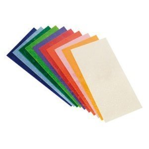 Wachsplatten mit Glitzereffekt, sortiert