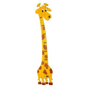 Wachstumslatte mit Motiv Giraffe von Mer