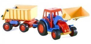 Wader Traktor mit Anhänger