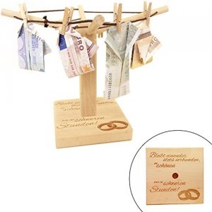 Wäsche-Spinne mit Gravur