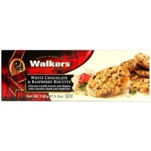 Walkers White Choc & Raspberry Biscuits