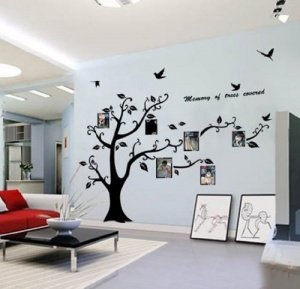 Wandtattoo Baum mit Bilderrahmen