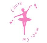 Wandaufkleber Kinderzimmer (XL) ballet