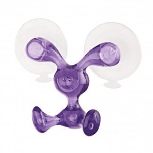 Wandhaken Bunny transparent pflaume