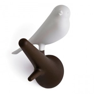 Wandhaken Hook Sparrow weiß