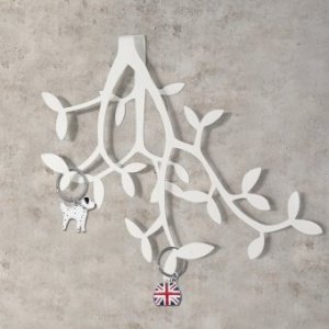 Wandhaken Zweige weiß