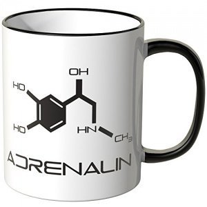 Tasse Spruch "Adrenalin"