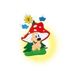 Wandleuchte mit Motiv Fliegenpilz von Me