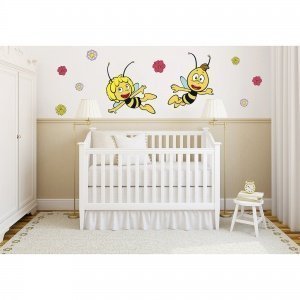 Wandsticker Biene Maya + Willi